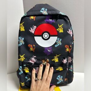 Pokemon Kids Backpack - NWT - Black with Colorful Characters